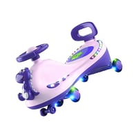 سيارة أطفال دوّارة بتصميم ديناصور وأضواء LED – لعب...