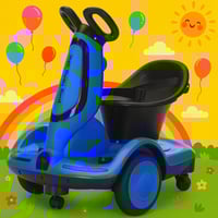 اسكوتر الهبة الكهربائي للأطفال بتصميم آمن وعصري، م...