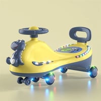 سيارة أطفال دوّارة بتصميم ديناصور وأضواء LED – لعب...