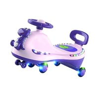 سيارة أطفال دوّارة بتصميم ديناصور وأضواء LED – لعب...