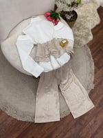 بدلة العيد خامة كتان وتفته حرير