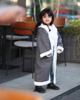 فروات أطفال شتوية بالاسم تصميم جديد