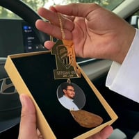 تعليقة كسرة العود بشعار الاتحاد لون ذهبي