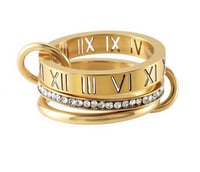 خاتم حلقات crystal Romains