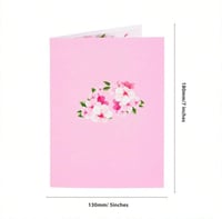 بطاقة اهداء 3D - ورد على شكل قلب