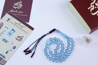 سبحة السحاب- بكلايت تفصال ، شفاف مع خيط سماوي مقاو...