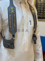 محزم مسدس ربع بشعار سيفين ونخلة لمسدسات الزينة