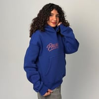 blue hoodie