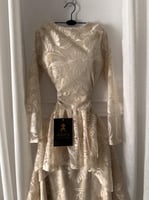 فستان شامبين جاكار بطبقات