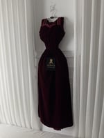 فستان مخمل دافئ