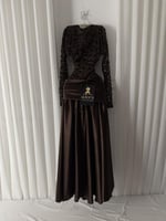 فستان سهره بني