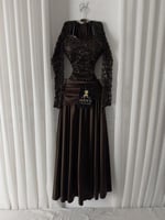 فستان سهره بني