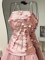 فستان سهرة تل مطرز