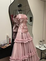 فستان سهرة تل مطرز