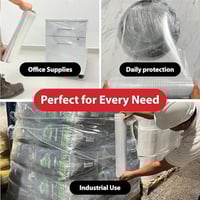 لفة تغليف بلاستيكية شفافة قابلة للتمدد ومتينة وذات...