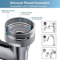 صنبور المطبخ والحمام موسع سبلاش هيد 1080 درجة دوار...