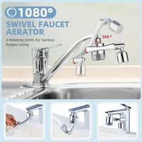 صنبور المطبخ والحمام موسع سبلاش هيد 1080 درجة دوار...