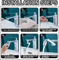 صنبور المطبخ والحمام موسع سبلاش هيد 1080 درجة دوار...