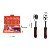 مجموعة مفاتيح عدة ميكانيكية شاملة مقاس 1/4 انش مكو...