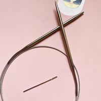 سنارة تريكو من الألمنيوم متصلة 80cm