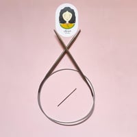 سنارة تريكو من الألمنيوم متصلة 80cm