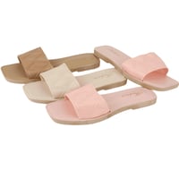 شبشب بلاستيك نسائي بمقدمة مفتوحة بألوانها الفاتحة...