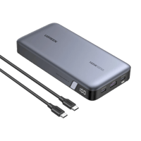 يوجرين - شاحن متنقل بمنفذين PD ومنفذ USB بسعة 2500...