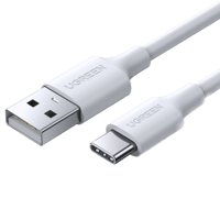 يوجرين -سلك شاحن USB إلى USB-C بطول 2 م - أبيض