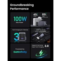 يوجرين-شاحن جداري نيكسود بمنفذين USB-C وبمنفذ USB...