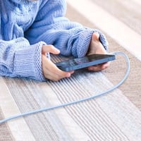 يوجرين - سلك شاحن من USB-C إلى آيفون سيلكون بطول 1...