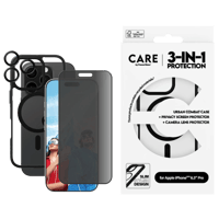 بانزر جلاس-بكج حماية CARE فلاقشيب 3 في 1 ايفون 16...