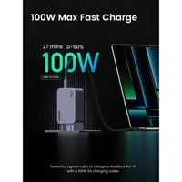 يوجرين-شاحن جداري نيكسود بمنفذين USB-C وبمنفذ USB...