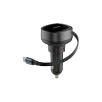 بيسوس | شاحن سيارة Enjoyment Pro قابل للسحب مع كيب...