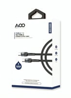 افو | سلك شحن تايب سي إلى تايب سي | بقوة 100 واط