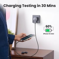 يوجرين-شاحن جداري بمنفذ PD بتقنية GaN وبقوة 30 واط...