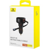 بيسوس | شاحن سيارة Enjoyment Pro قابل للسحب مع كيب...