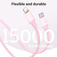 يوجرين - سلك شاحن من USB-C إلى آيفون سيلكون بطول 1...