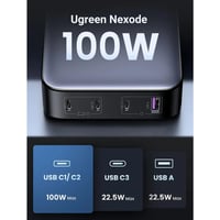 يوقرين | شاحن مكتبي بقوة 100 واط نيكسود بثلاث مناف...