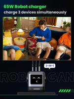 يوقرين | شاحن جداري بقوة 65 واط نيكسود GaN روبوت ب...