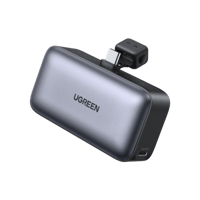 يوجرين - شاحن متنقل بـUSB-C مدمج ومنفذ USB-C بسعة...