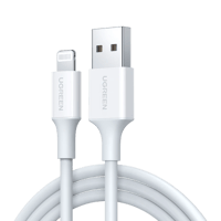 يوجرين-سلك شاحن USB إلى آيفون بطول 2 م - أبيض