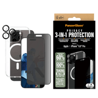 بانزر جلاس-SAFE بكج حماية 3 في 1 ايفون 16 برو ماكس...