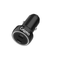 جيزمو شاحن سيارة بقوة 60 واط بمنفذين تايب سي