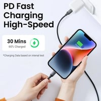 يوجرين - سلك شاحن من USB-C إلى آيفون سيلكون بطول 1...