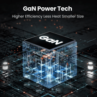 يوقرين | شاحن جداري بقوة 65 واط بثلاث منافذ PD وبم...