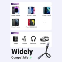 يوجرين - وصلة سماعة للآيفون إلى 3.0 مم منفذ سماعة...