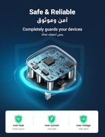 يوجرين - شاحن جداري بمنفذ USB-C وبقوة 20 واط مع سل...
