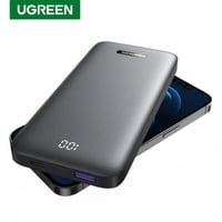 يوجرين - شاحن متنقل (Ultra Slim) بمنفذ PD ومنفذ US...