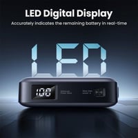 يوجرين - شاحن متنقل بـUSB-C مدمج ومنفذ USB-C بسعة...