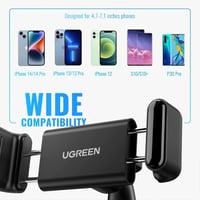 يوجرين -حامل جوال على لوحة تابلوه السيارة - أسود